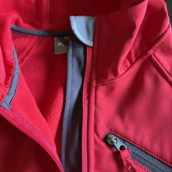 Women's Red Varsity Jacket - Picture 9 of 9